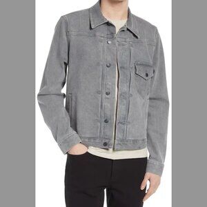 Men's Grey Denim Trucker Jacket